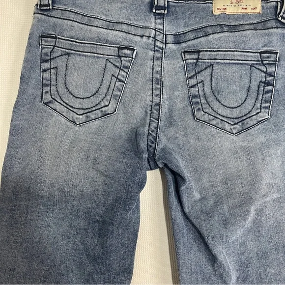 True Religion Riley knee length shorts light Wash mid rise Bermuda shorts Sz 26 - Picture 6 of 11